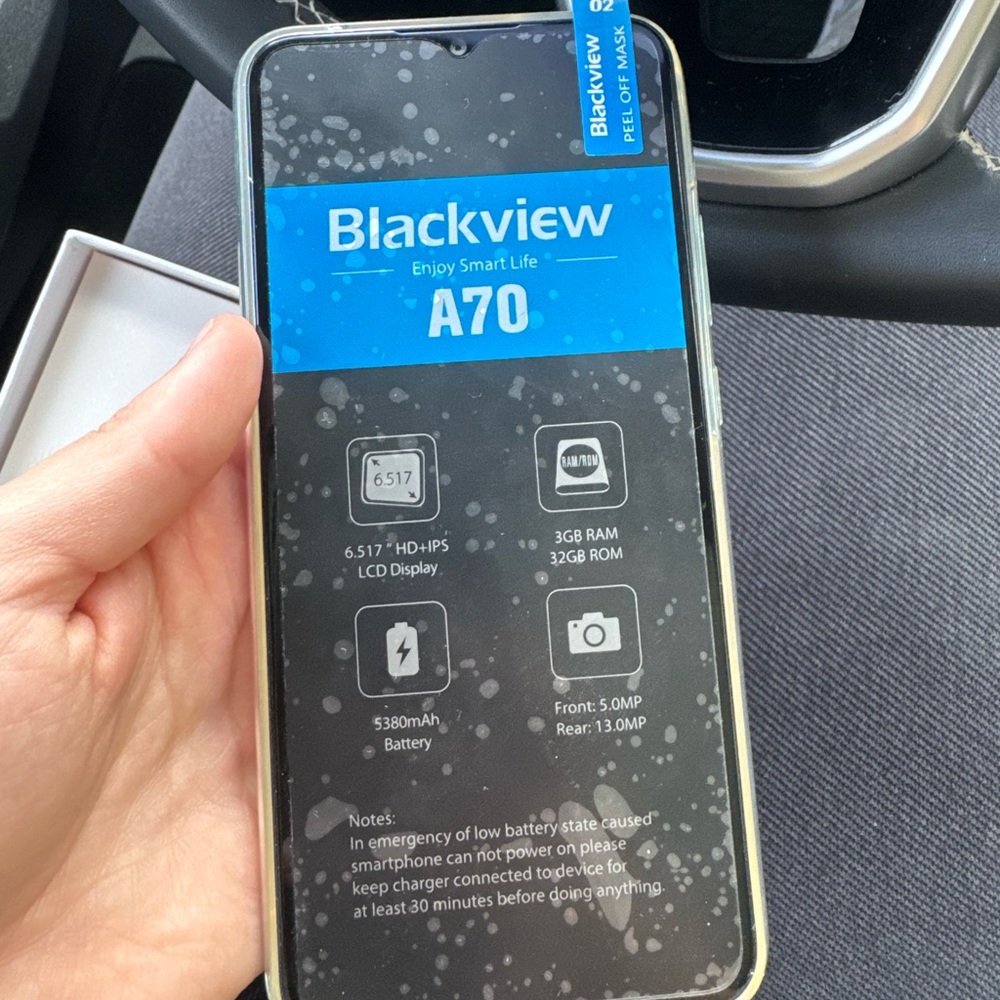 Black A70 Smartphone - Black